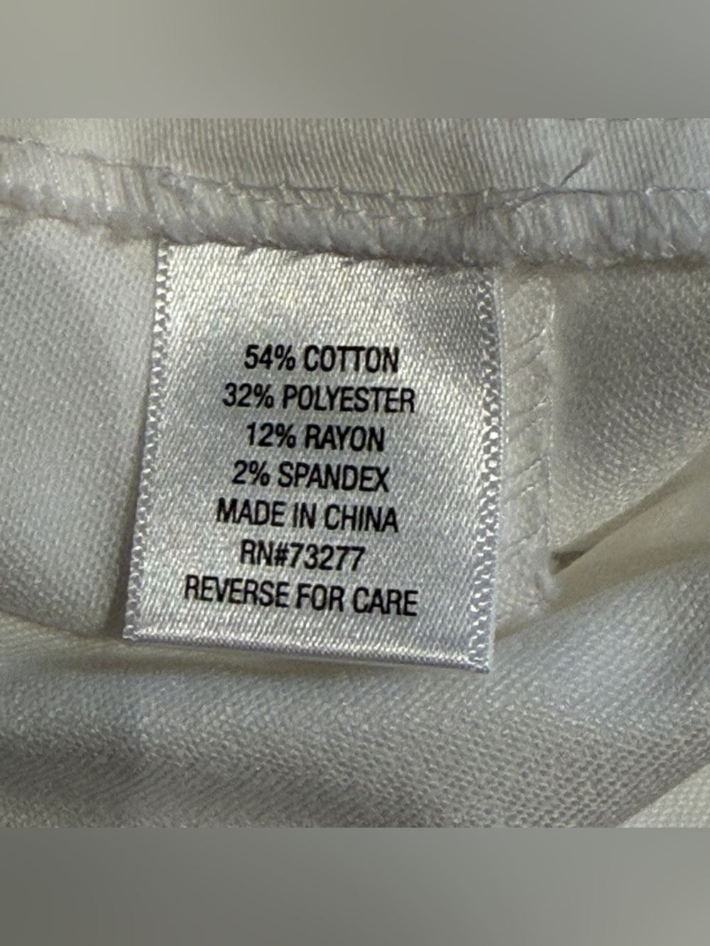 NWT Croft & Barrow Women’s Mid-Rise Elastic Waist White Capri Pants Size 10 - Picture 7 of 11